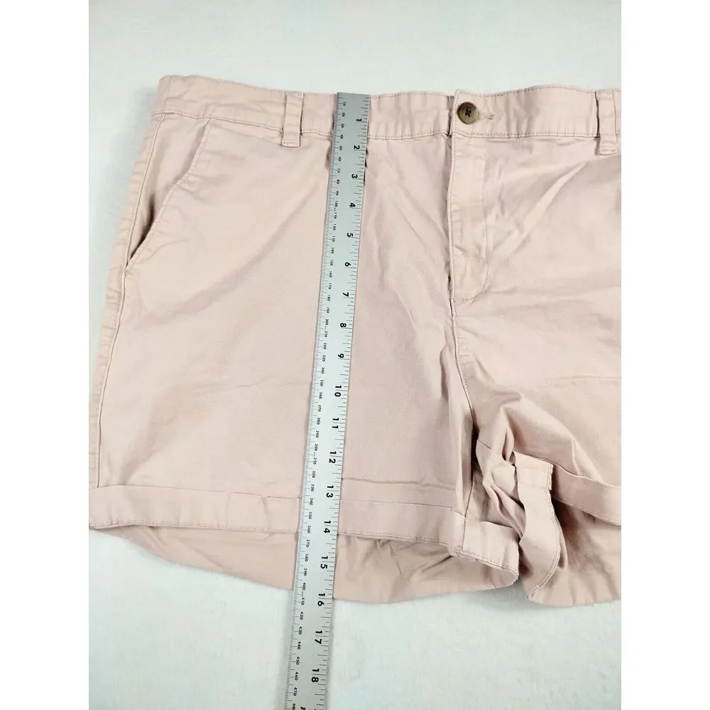 A New Day Shorts Women's 18 Pink Stretch Elastizado Classiccore Normcore‎ Casual